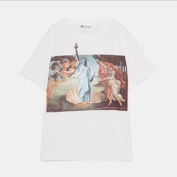 the birth of venus t shirt zara
